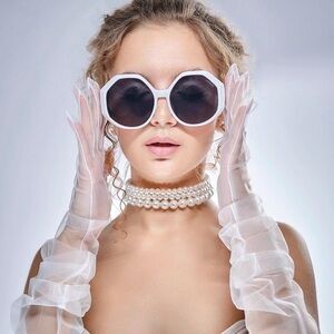 EUC Versace oversized sunglasses